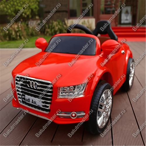 Детский электромобиль "Audi" красный, расширенная комплектация