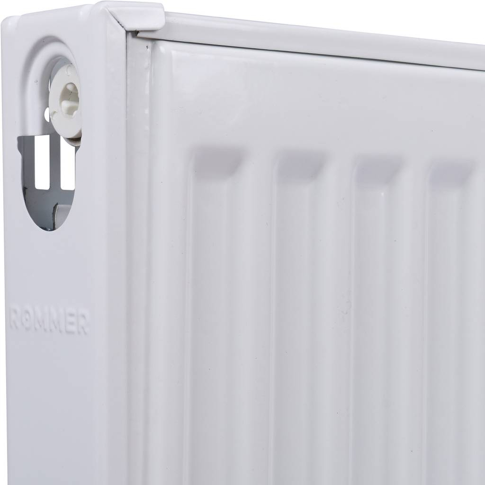 Радиатор панельный профильный ROMMER Ventil тип 11 - 300x1000 мм (подключение нижнее, цвет белый)
