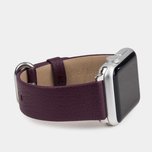 Ремешок для Apple Watch 44/45/46 mm из кожи козы, фиолетового цвета