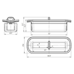 Гидрозатвор к линейному трапу TLM0010 АНИ пласт*