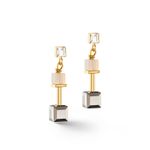 Серьги Coeur de Lion Grey-Gold 5074/21-1216