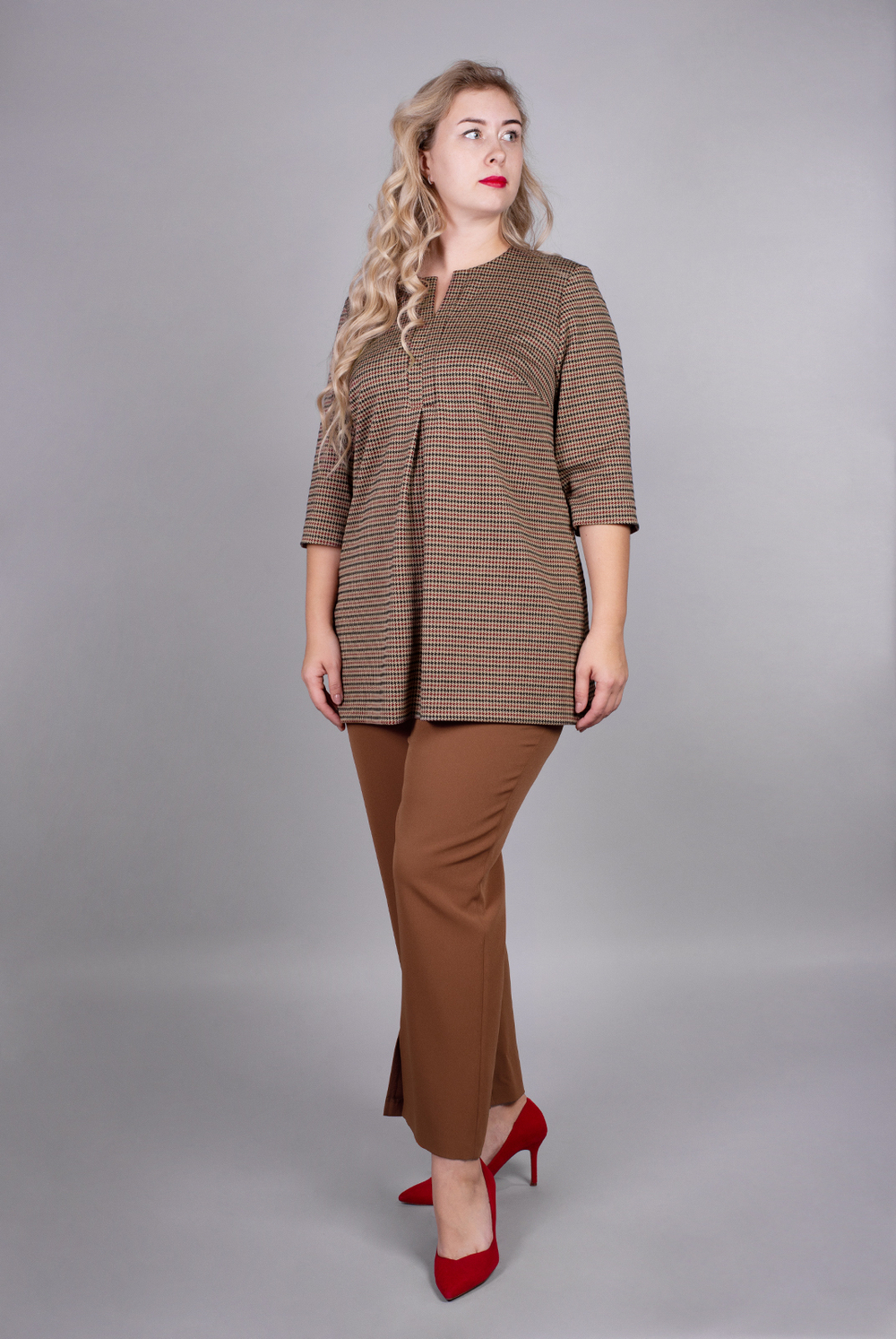 Туника 1258АП, жаккард #201Ж201258АП