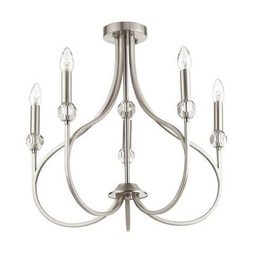 4495/5C NEOCLASSI LN20 83 никель Люстра потолочная E14 5*60W 220V MACKENZIE