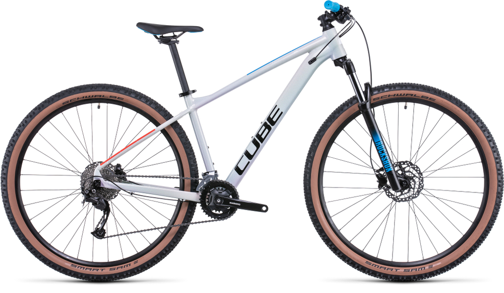 Велосипед CUBE 2022 Aim SL  prismagrey´n´blue´n´red  22"
