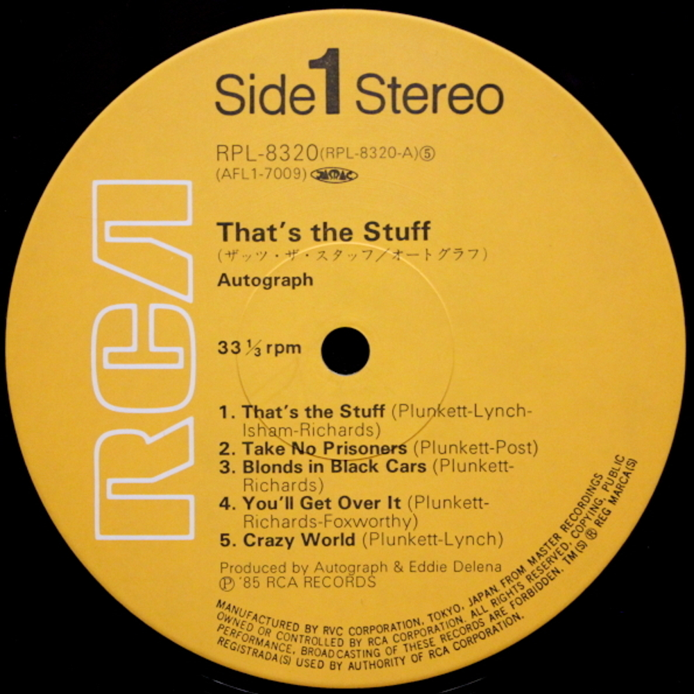 Autograph / That's The Stuff (LP)