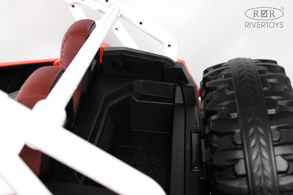 Детский электромобиль RiverToys E001EE красный