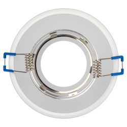 Светильник встраиваемый декоративный ЭРА DK100 WH под лампу MR16 GU5.3 белый