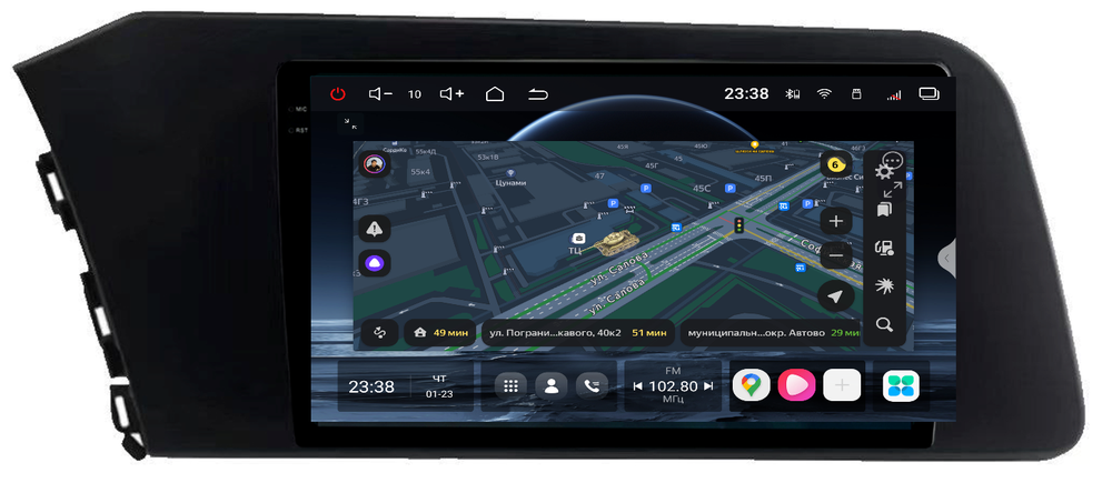 Магнитола для Hyundai Elantra 2021+ - Redpower 85294 PRO/PROmax ТОП звук, 2K QLED, Android 14, CarPlay, 4G SIM-слот