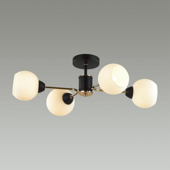 5646/4C COMFI LN23  чёрный, золотой Люстра потолочная E27 4*60W 220V KODI