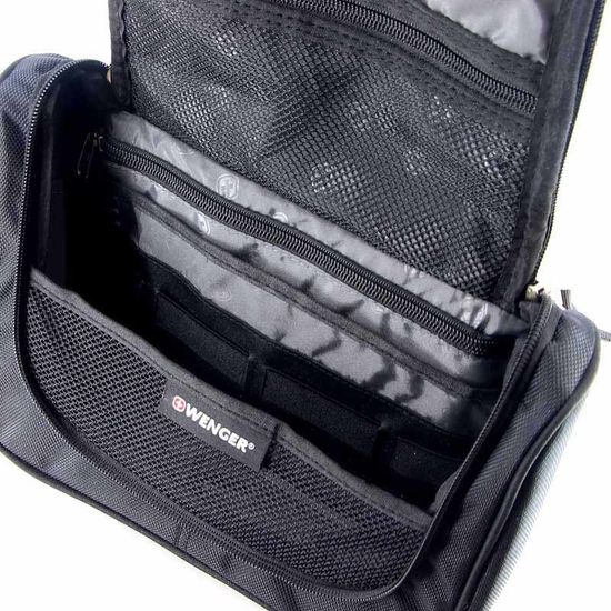 Несессер WENGER  «TOILETRY KIT»,  дорожный, чёрный, 27х11х22 см