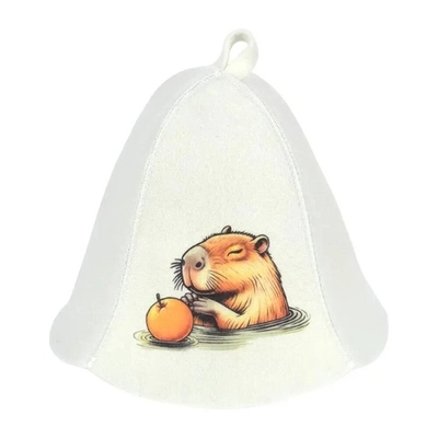 Шапка для бани и сауны «Капибара» «Банные штучки», войлок