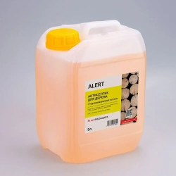 АНТИСЕПТИК для дерева трудновымываемый строительный ALERT Antiseptic 5л. водоотталкивающий защита древесины от плесени, грибков, гнили, черноты, влаги, жуков древоточцев пропитка до 25 м2 поверхности