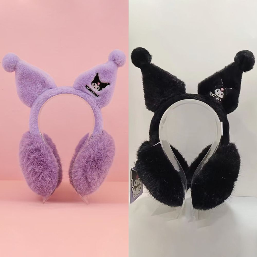 Меховые теплые наушники &quot;Kuromi&quot;