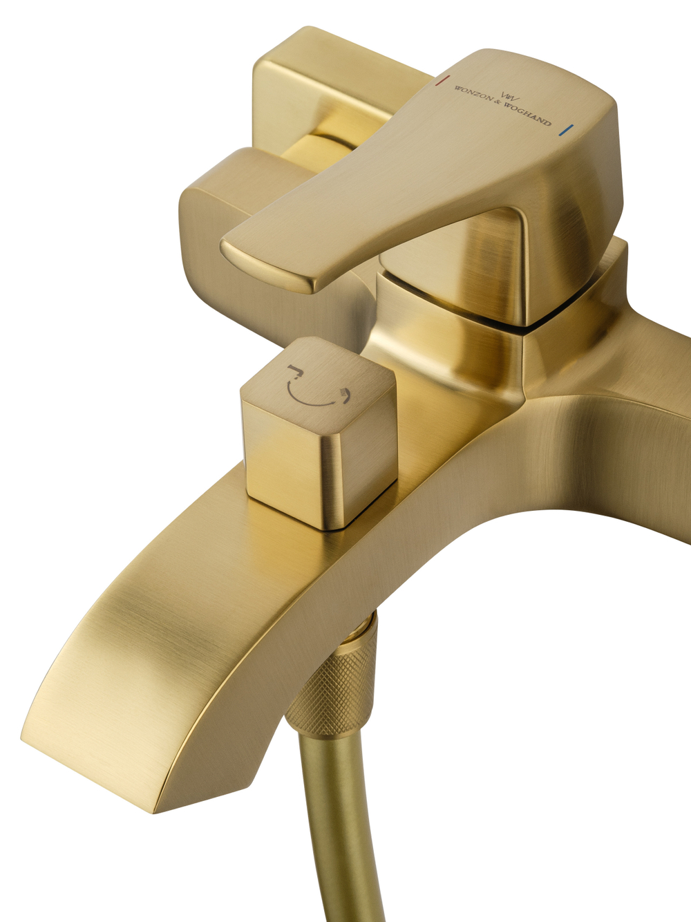 Смеситель для ванны с душем WONZON & WOGHAND FLEX, Брашированное золото (WW-88037072-BG)