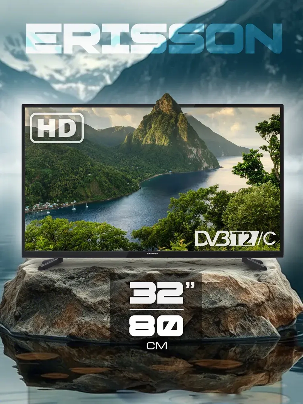 Телевизор 32"дюйма 80см DVB-T2 C на стену TV