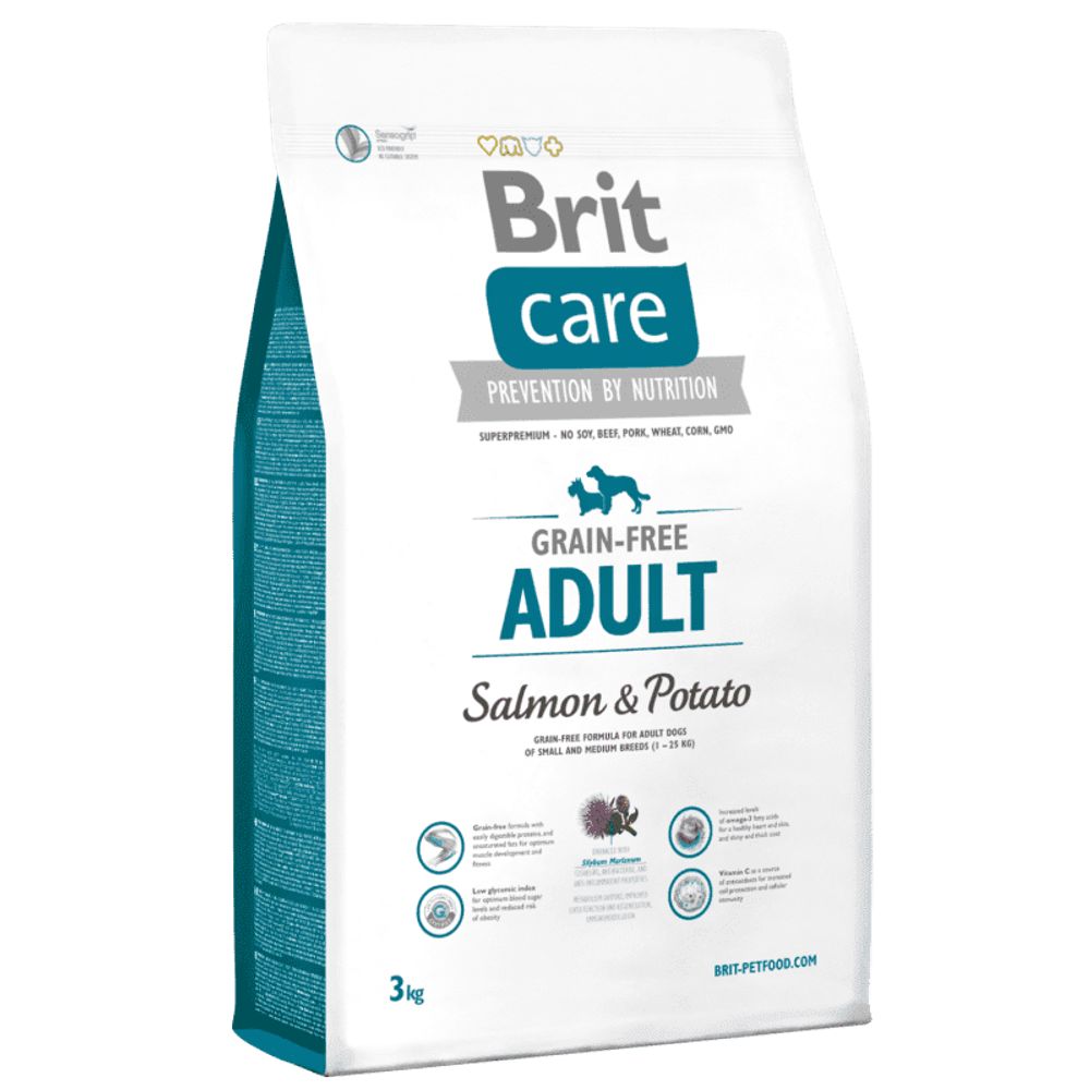 Brit Care 3кг Salmon All Breed д/собак Всех пород Лосось