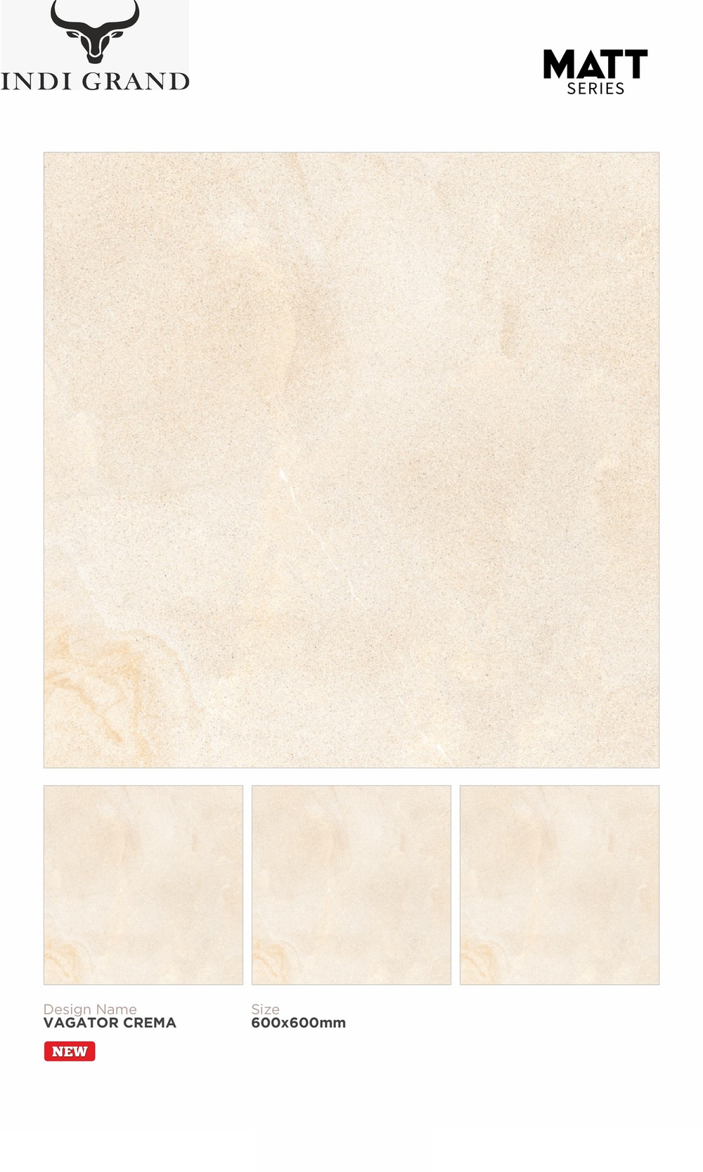Керамогранит matt 60х60 vagator crema
