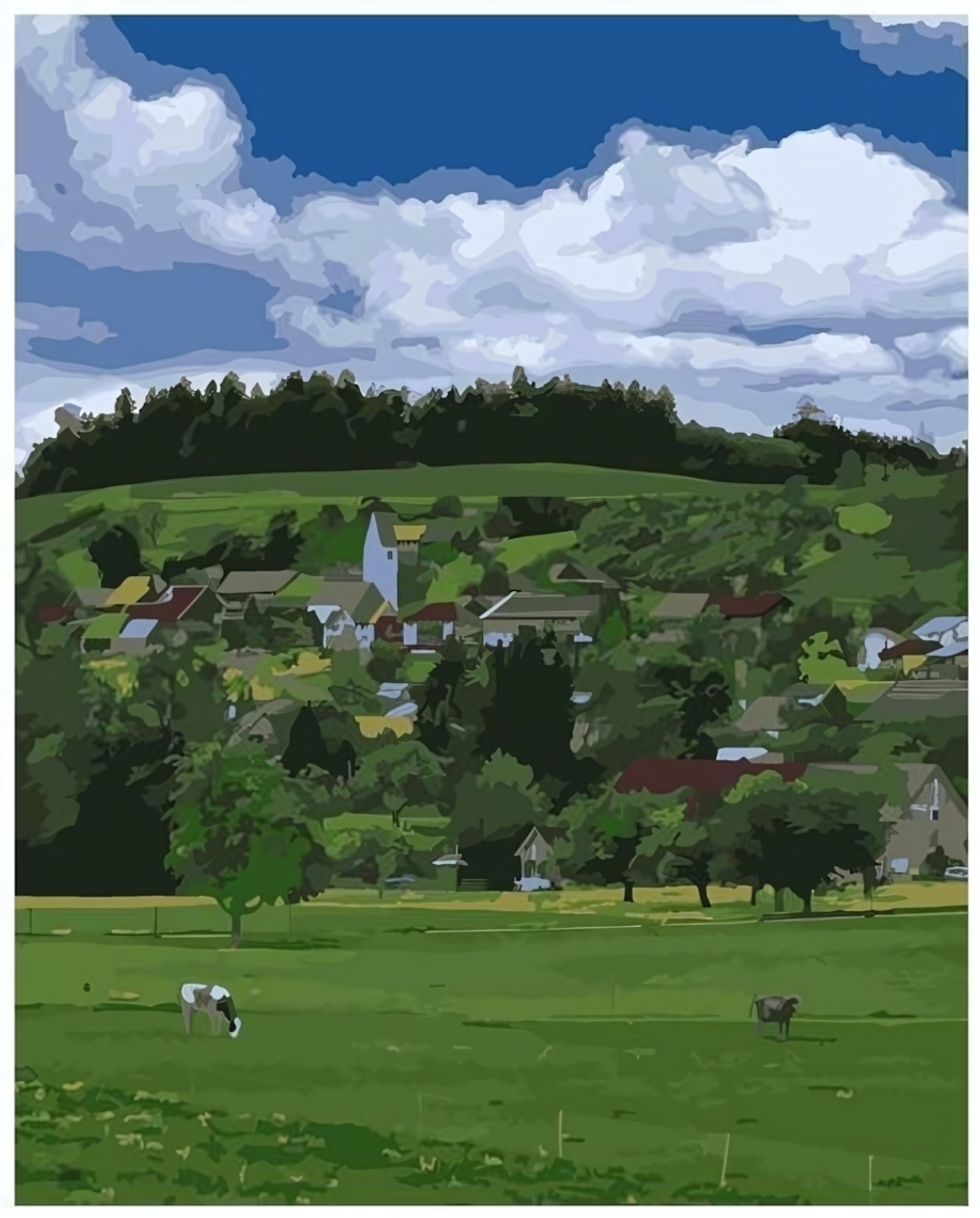 Картина по номерам 40*50см "Летнее настроение" (Lori)