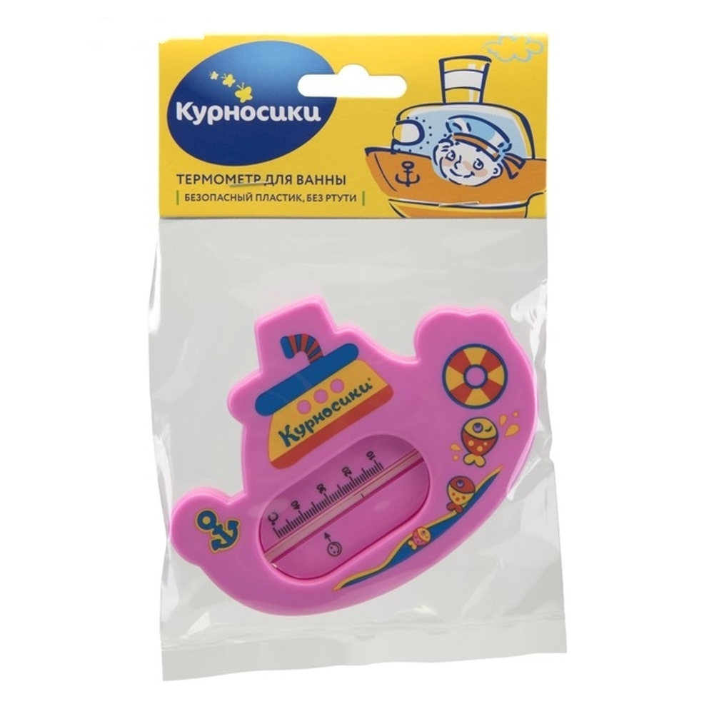 560194 	Термометр для ванной «Пароходик», цвета МИКС