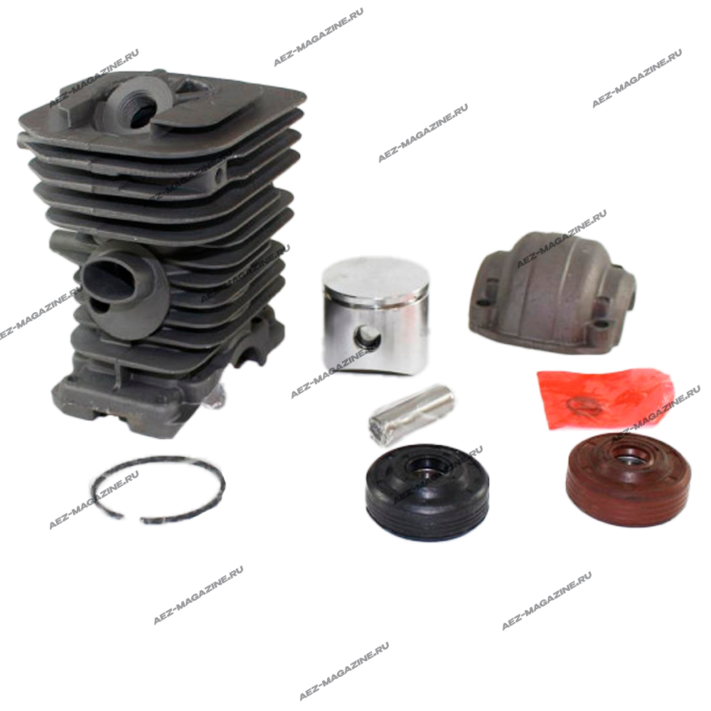 Поршневая группа подходит для бензопилы ХУСКВАРНА 142 серия Ultra Pro с сальнико-подшипниками в комп