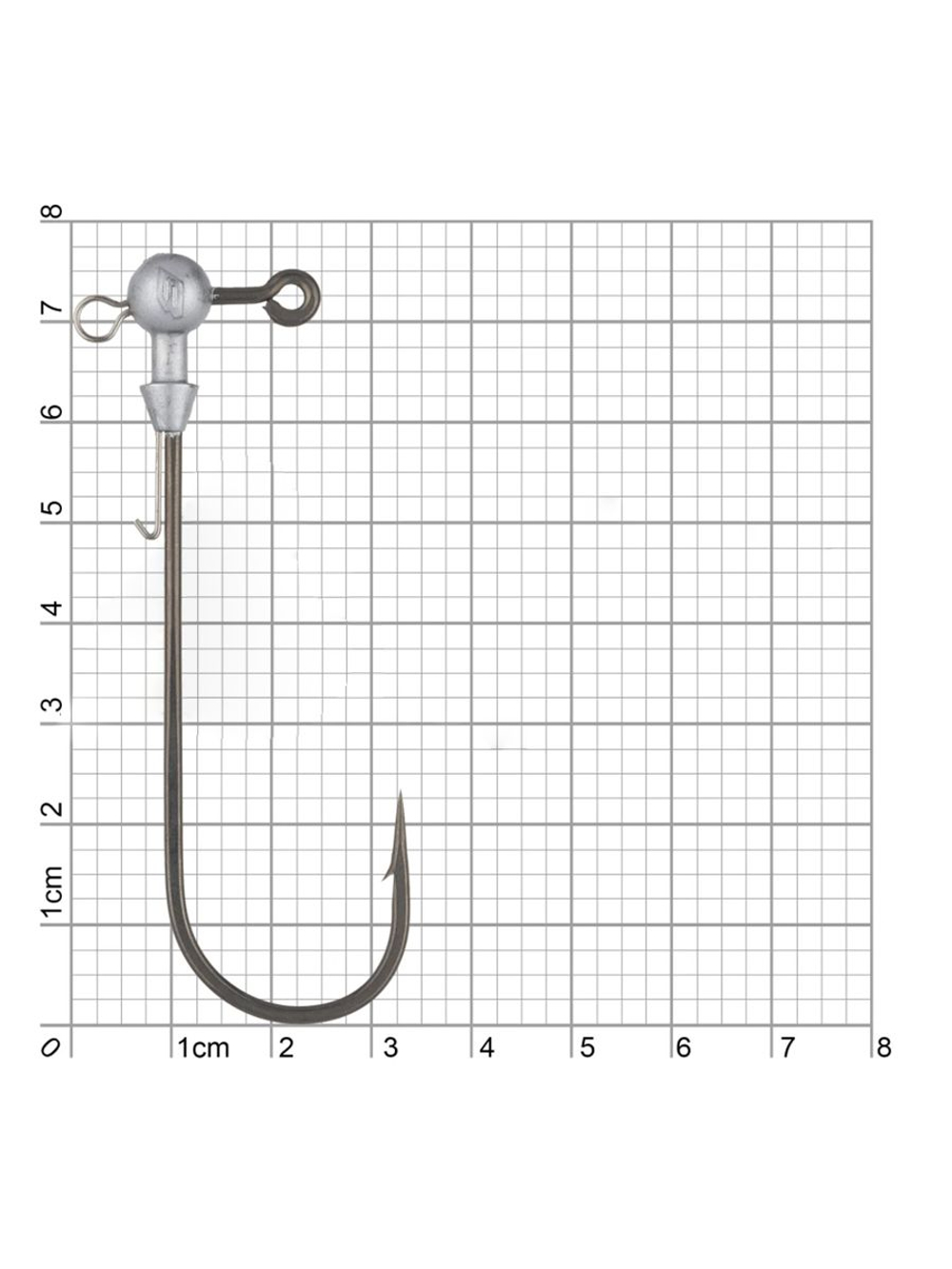 Джиг-головка для рыбалки BKK Round Elite-Stinger Eye Bait Keeper, размер крючка 10/0, вес 5г, 2 шт.
