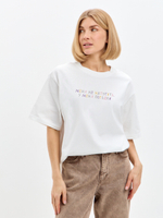 футболка «меня не напугать, у меня погодки»