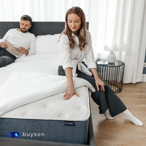 Матрас BuyLuxe, 26 см, средняя жесткость, независимые пружины