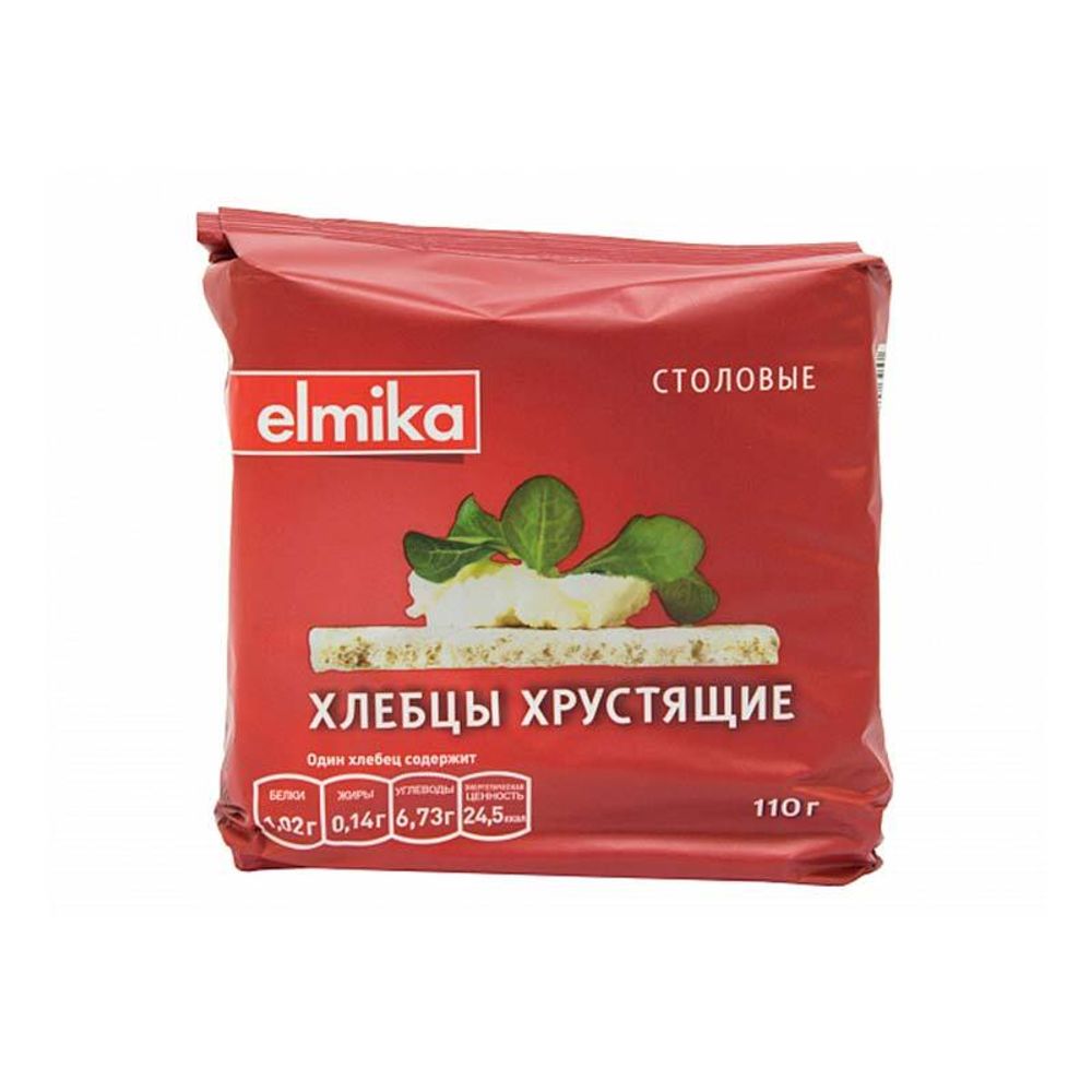 Хлебцы Elmika хрустящие столовые 110 г