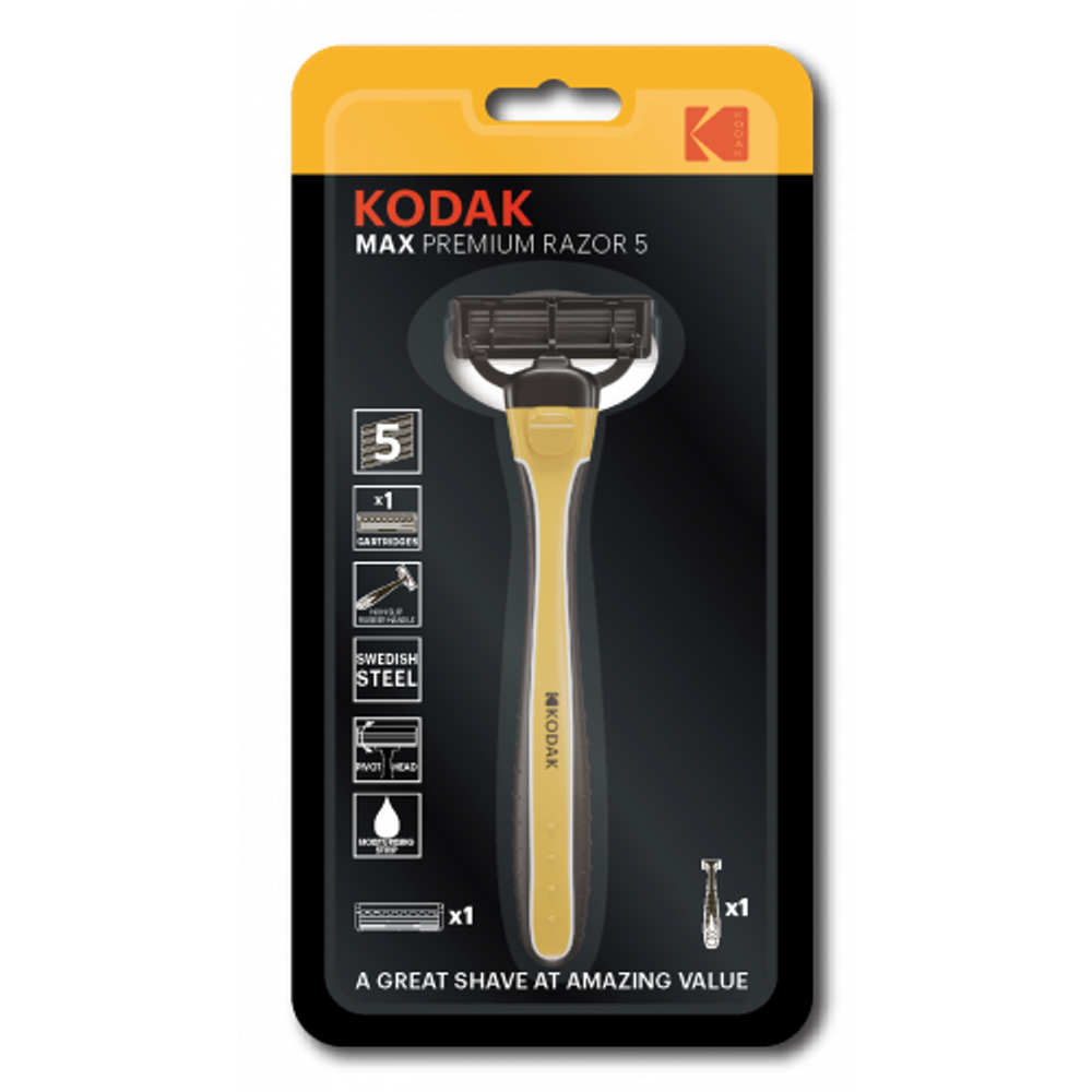 Бритвенные системы Kodak MAX Prem Razor 5 Starter мужская 5 лезвий | Kodak