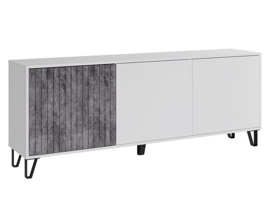 белый  / бетон темный