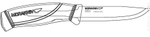 Нож туристический Morakniv Companion Black, нержавеющая сталь, 12141