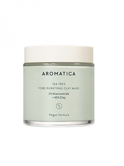 Aromatica Tea Tree Pore Purifying Clay Mask 2% Niacinamide + 45% Clay глиняная маска для лица с чайным деревом