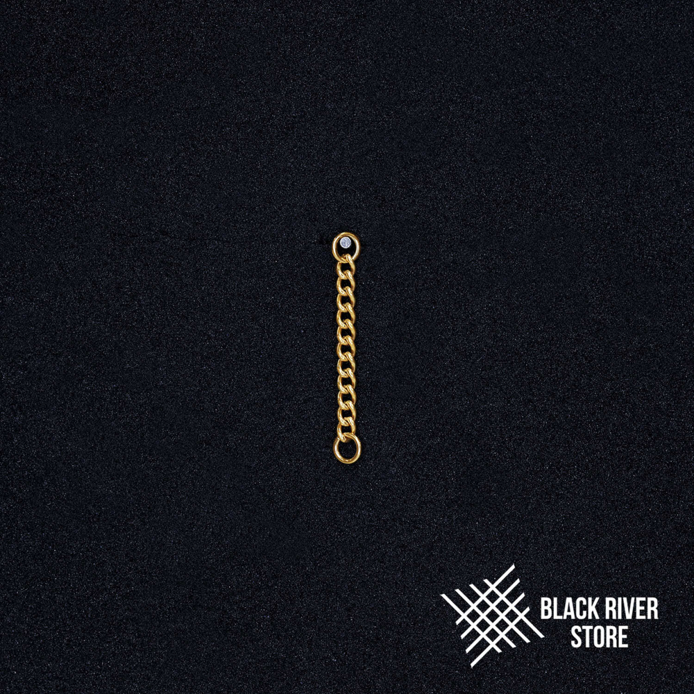 Titanium Chain IG Curb PVD Yellow 2.1мм