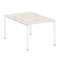 Metal System Рабочая станция на П-образном м/к БП.РАС-СП-2.1 Дуб Наварра/Металл Белый 1000*1475*750