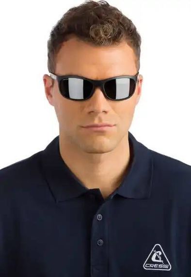 Очки солнцезащитные плавающие Cressi Rocker дымчатые линзы черные