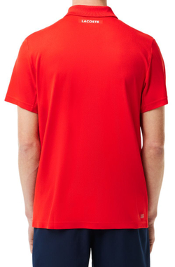 Мужское теннисное поло Lacoste Sport Tennis Piped Technical Piqué Polo - красный