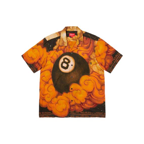 Supreme FW19 Week 12 x Martin Wong 8-Ball Rayon S/S Shirt Multicolor 8