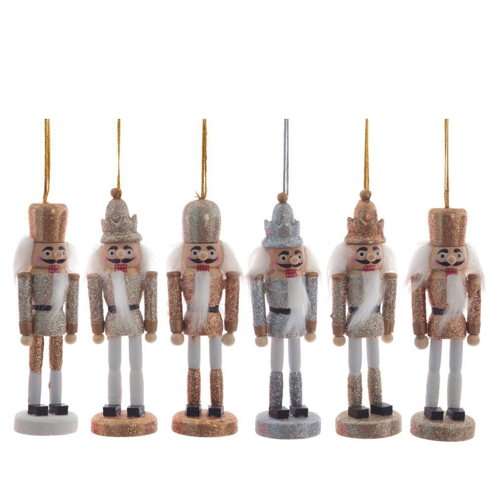 GAEM Набор из 6шт Украшение новогоднее "Щелкунчик", L27 W4 H13,5 см