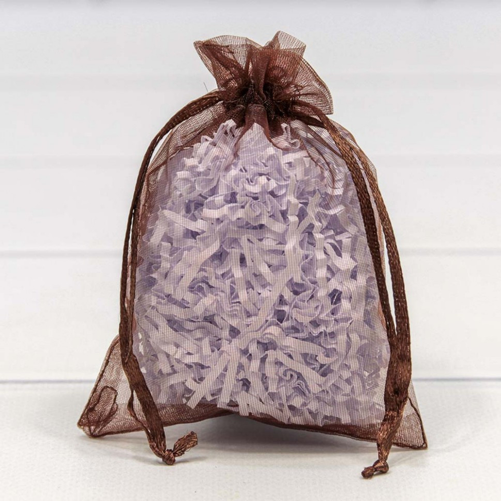 Мешочек 9х12см Органза (Коричневый)
