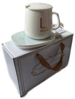 Кружка с подогревающей панелью от сети 220 В / Чашка для чая и кофе