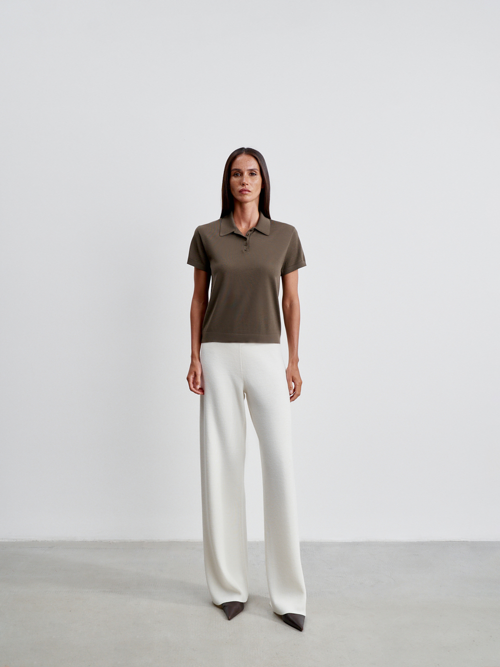 Джемпер-поло FILIPPA, гречишный