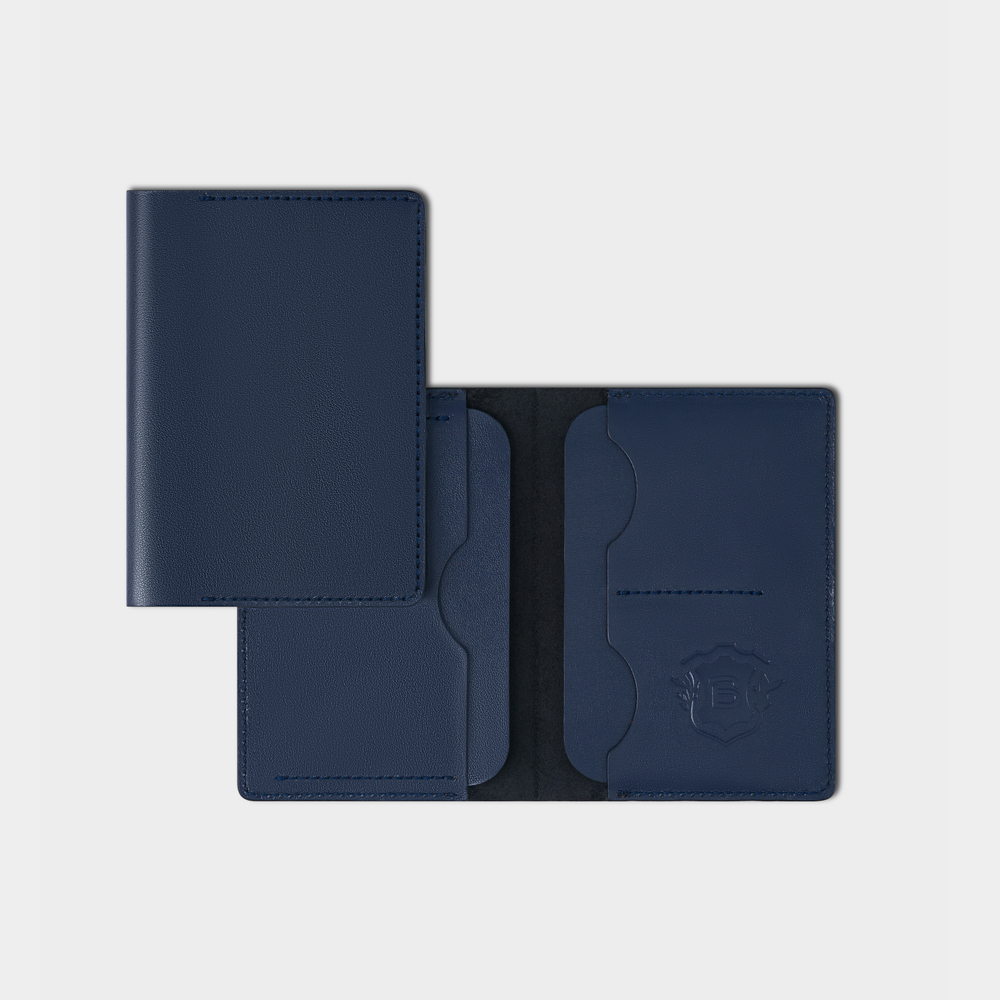 ОБЛОЖКА ДЛЯ ДОКУМЕНТОВ тёмно-синий