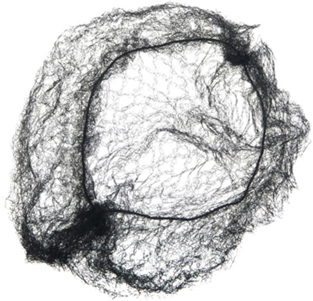 Сеточка-паутинка малая черная (2шт)