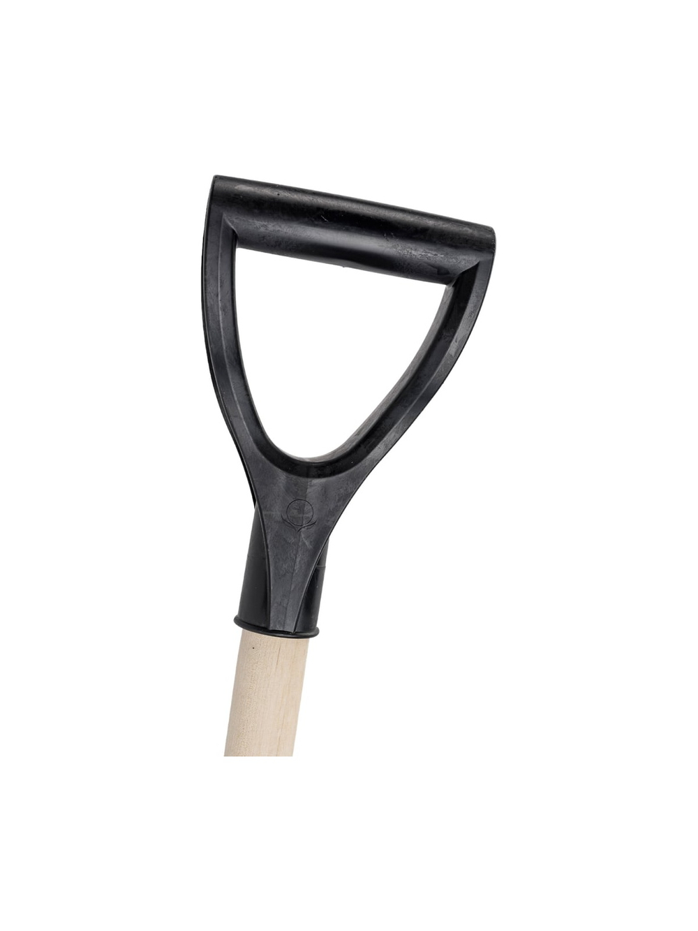 Пластмассовая лопата с оцинкованной планкой на заклепках, деревянным черенком 1-го сорта и V-образной ручкой Gigant «Домбай» GSSL-2 (Россия)