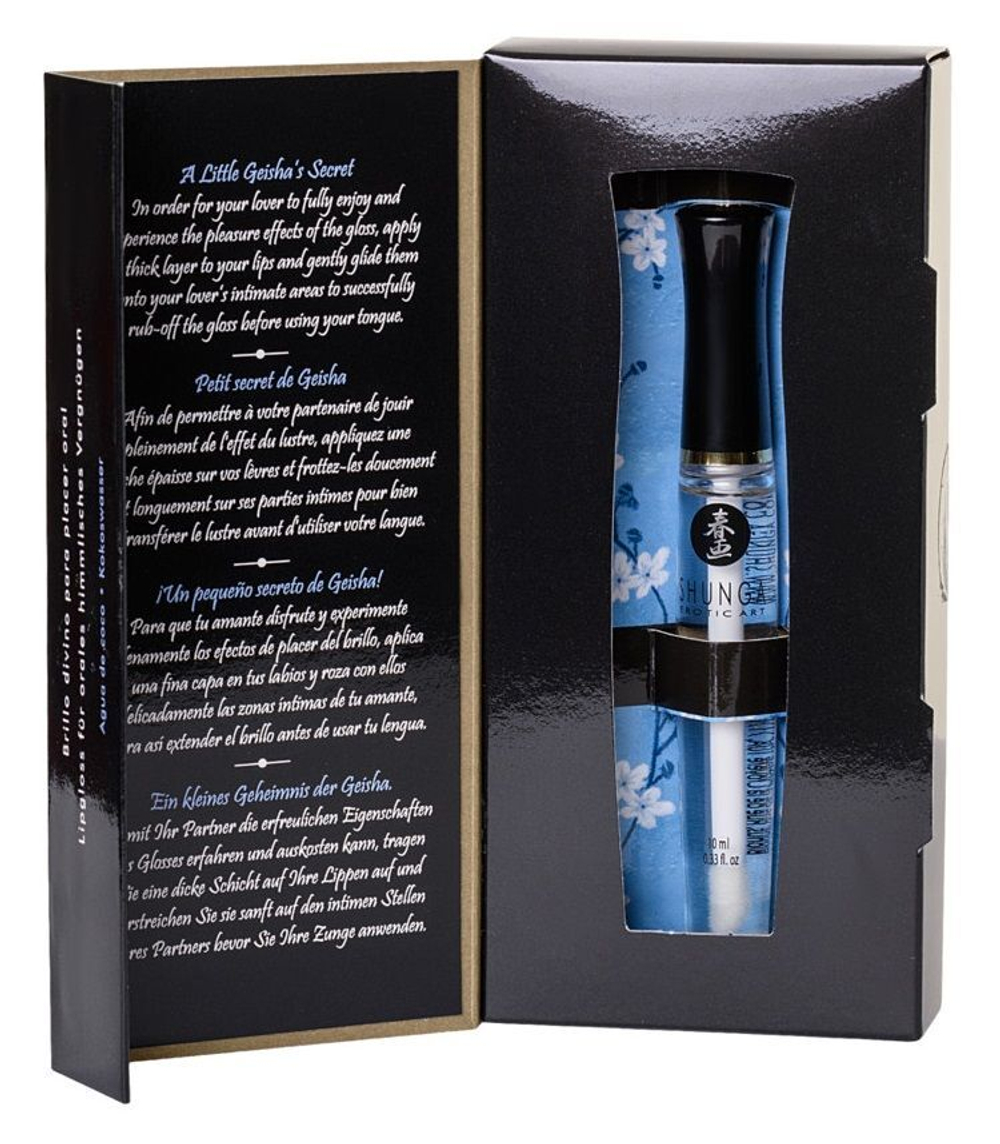 Возбуждающий блеск для губ Shunga «Божественное удовольствие», кокос, 10 мл