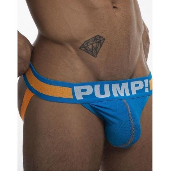 Мужские трусы джоки синие Pump Blue Jock H115-9