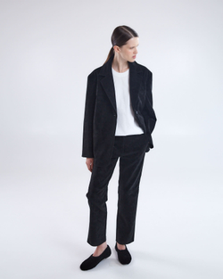 Брюки из искусственной замши черный