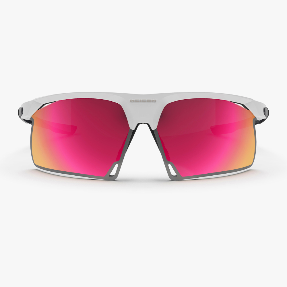 Спортивные очки Scicon Aerobeam Titanium Sunglasses White Matt Multi Mirror Sunburst + Pink