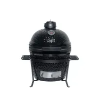 Керамический угольный гриль Diamond Egg Smart Deep Black, 33 см, чёрный