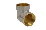 Угольник латунь никель Ду 15 (1/2") ВР/ВР 9001 ГОСТ 32585-2013 Aquasfera 9001-01